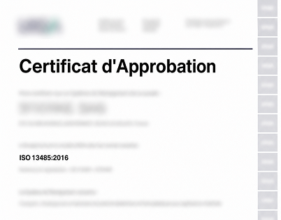 Certificat de conformité délivré après audit de certification